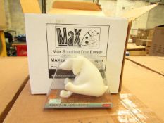 96 x Max Scooting Dog Erasers new & packaged