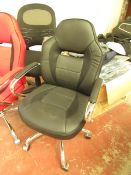 Global Furniture task chair in black.