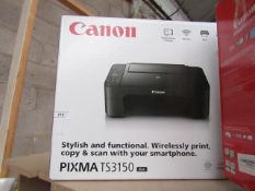 Canon Pixma TS3150 printer, untested and boxed.