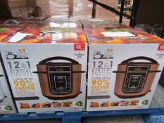 | 1X | PRESSURE KING PRO 12 IN 1 DIGITAL PRESSURE AND MULTI COOKER ROSE GOLD | REFURBISHED AND BOXED