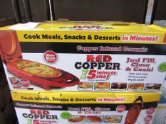 1x | RED COPPER 5 MINUTE CHEF | UNCHECKED & BOXED | NO ONLINE RE-SALE | SKU C5060541512757 | RRP £