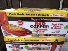 1x | RED COPPER 5 MINUTE CHEF | UNCHECKED & BOXED | NO ONLINE RE-SALE | SKU C5060541512757 | RRP £