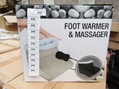 Foot Warmer and Massager - All New and Boxed.