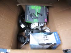 10x Various (Returns) Gaming Headset/Mics - Giotech, PS3/4, Hornet etc - All Untested & Boxed.