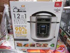 | 1X | PRESSURE KING PRO 12 IN 1 DIGITAL PRESSURE AND MULTI COOKER | UNCHECKED AND BOXED | NO ONLINE