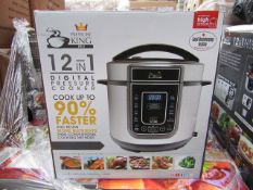 | 1X | PRESSURE KING PRO 12 IN 1 DIGITAL PRESSURE AND MULTI COOKER | UNCHECKED AND BOXED | NO ONLINE