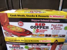 1x | RED COPPER 5 MINUTE CHEF | UNCHECKED & BOXED | NO ONLINE RE-SALE | SKU C5060541512757 | RRP £