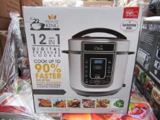 | 1X | PRESSURE KING PRO 12 IN 1 DIGITAL PRESSURE AND MULTI COOKER | UNCHECKED AND BOXED | NO ONLINE