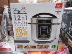 | 1X | PRESSURE KING PRO 12 IN 1 DIGITAL PRESSURE AND MULTI COOKER | UNCHECKED AND BOXED | NO ONLINE