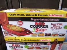 1x | RED COPPER 5 MINUTE CHEF | UNCHECKED & BOXED | NO ONLINE RE-SALE | SKU C5060541512757 | RRP £