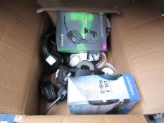 10x Various (Returns) Gaming Headset/Mics - Giotech, PS3/4, Hornet etc - All Untested & Boxed.