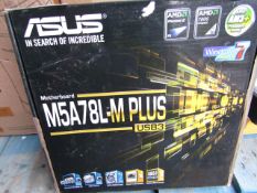 Asus M5A78L-M Plus gaming motherboard, untested and boxed. RRP £50.00