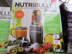 | 1X | NUTRIBULLET 600 SERIES | UNCHECKED AND BOXED | NO ONLINE RE-SALE | SKU - | RRP £59:99 | TOTAL