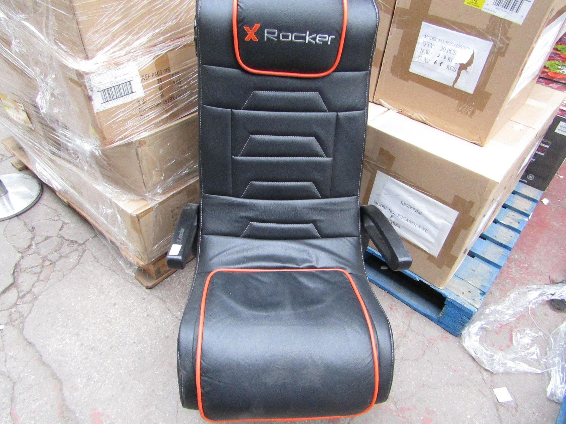 Xrocker - video/Audio gaming chair, Missing Power Cable - Good Condition.