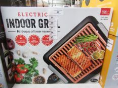 | 1x | ELECTRIC INDOOR GRILL | REFURBISHED AND BOXED | NO ONLINE RE-SALE | SKU C5060541512825 |