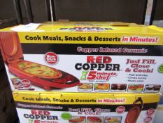 1x | RED COPPER 5 MINUTE CHEF | UNCHECKED & BOXED | NO ONLINE RE-SALE | SKU C5060541512757 | RRP £