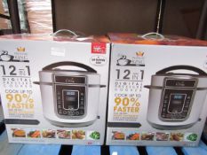 | 1X | PRESSURE KING PRO 12 IN 1 DIGITAL PRESSURE AND MULTI COOKER SILVER | REFURBISHED AND