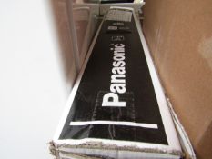 Panasonic 43" smashed screen TV, boxed.