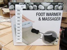 Foot Warmer and Massager - All New and Boxed.