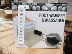 Foot Warmer and Massager - All New and Boxed.