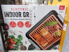 | 1x | ELECTRIC INDOOR GRILL | REFURBISHED AND BOXED | NO ONLINE RE-SALE | SKU C5060541512825 |