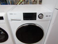 Haier Direct Motion 8Kg washing machine, powers on and spins.