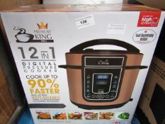 | 1X | PRESSURE KING PRO 12 IN 1 DIGITAL PRESSURE AND MULTI COOKER ROSE GOLD | REFURBISHED AND BOXED