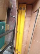 80cm Ruler with spirit level, new and factory sealed.