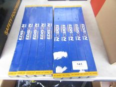 20x Edison R7 Lamps 110v 254mm light tubes, new and boxed.