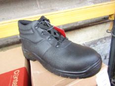 Centek Black Steel Toe Cap Boot size 8 new & boxed