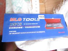 MLG Tools 12 Piece Socket set in carry case