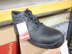 Centek Black Steel Toe Cap Boot size 9 new & boxed