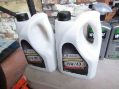 2x Morrison's Motor Oil - 15W / 40 - 2L - Good Condition.