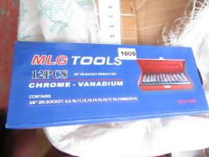 MLG Tools 12 Piece Socket set in carry case