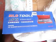 MLG Tools 12 Piece Socket set in carry case