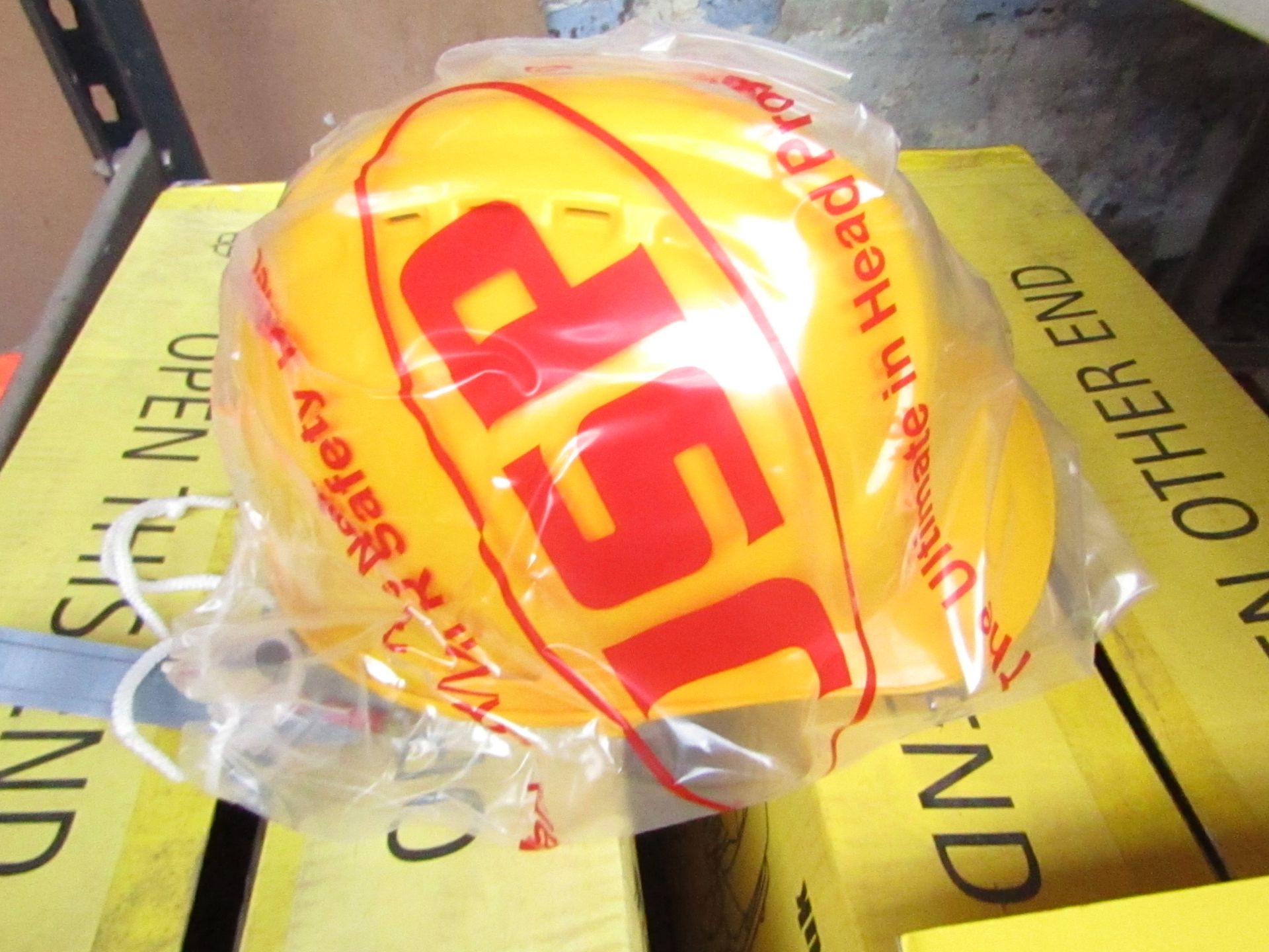 JSP safety hard hat, new.