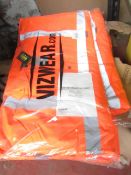 Vizwear hi vis jacket, size 4XL, new and packaged.