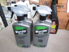 4x Wonder Wheels - Fabric Hood Cleaner (500ML) - All Good Condition.