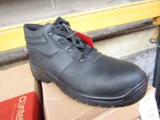 Centek Black Steel Toe Cap Boot size 8 new & boxed