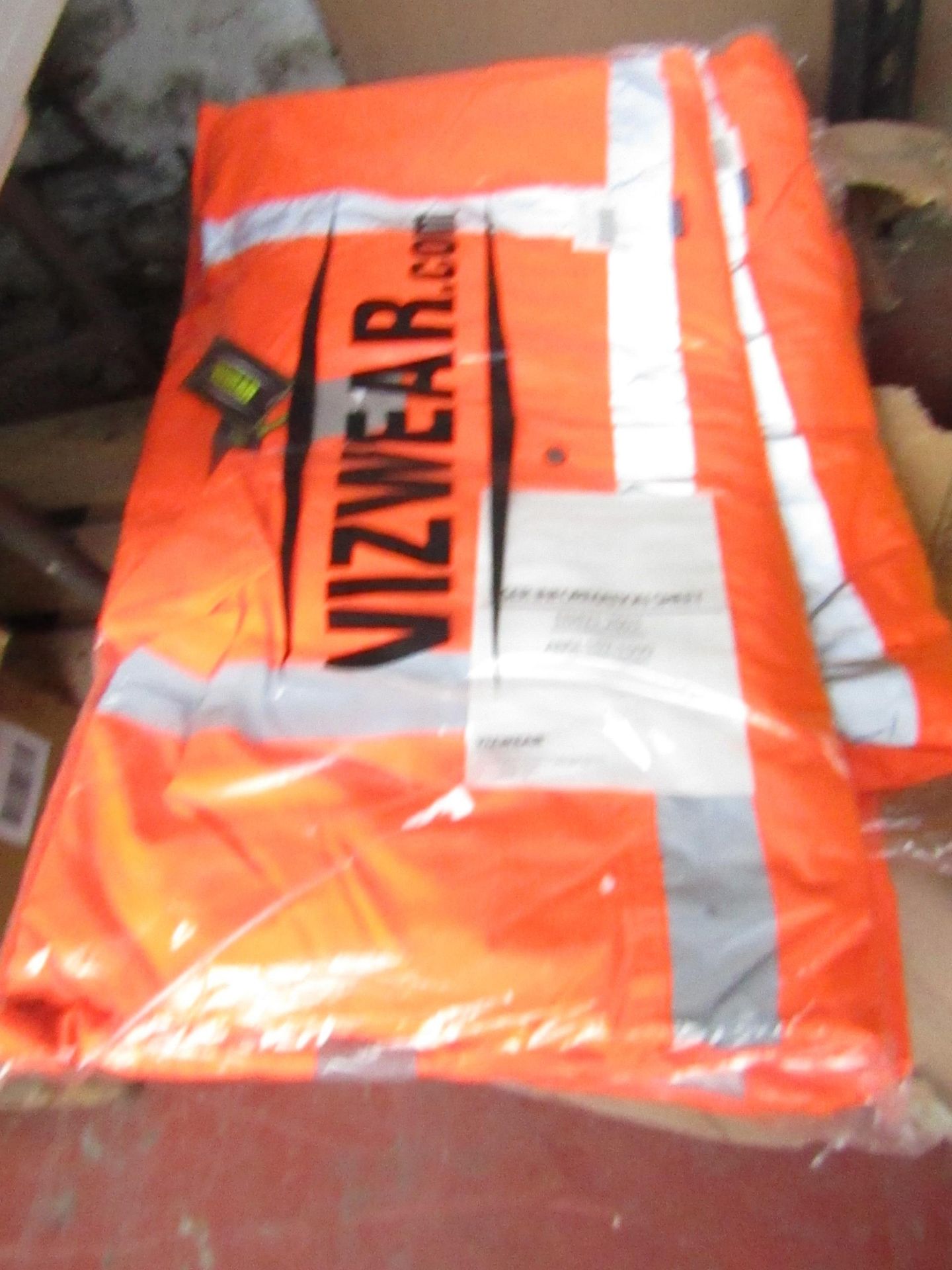 Vizwear hi vis jacket, size 4XL, new and packaged.