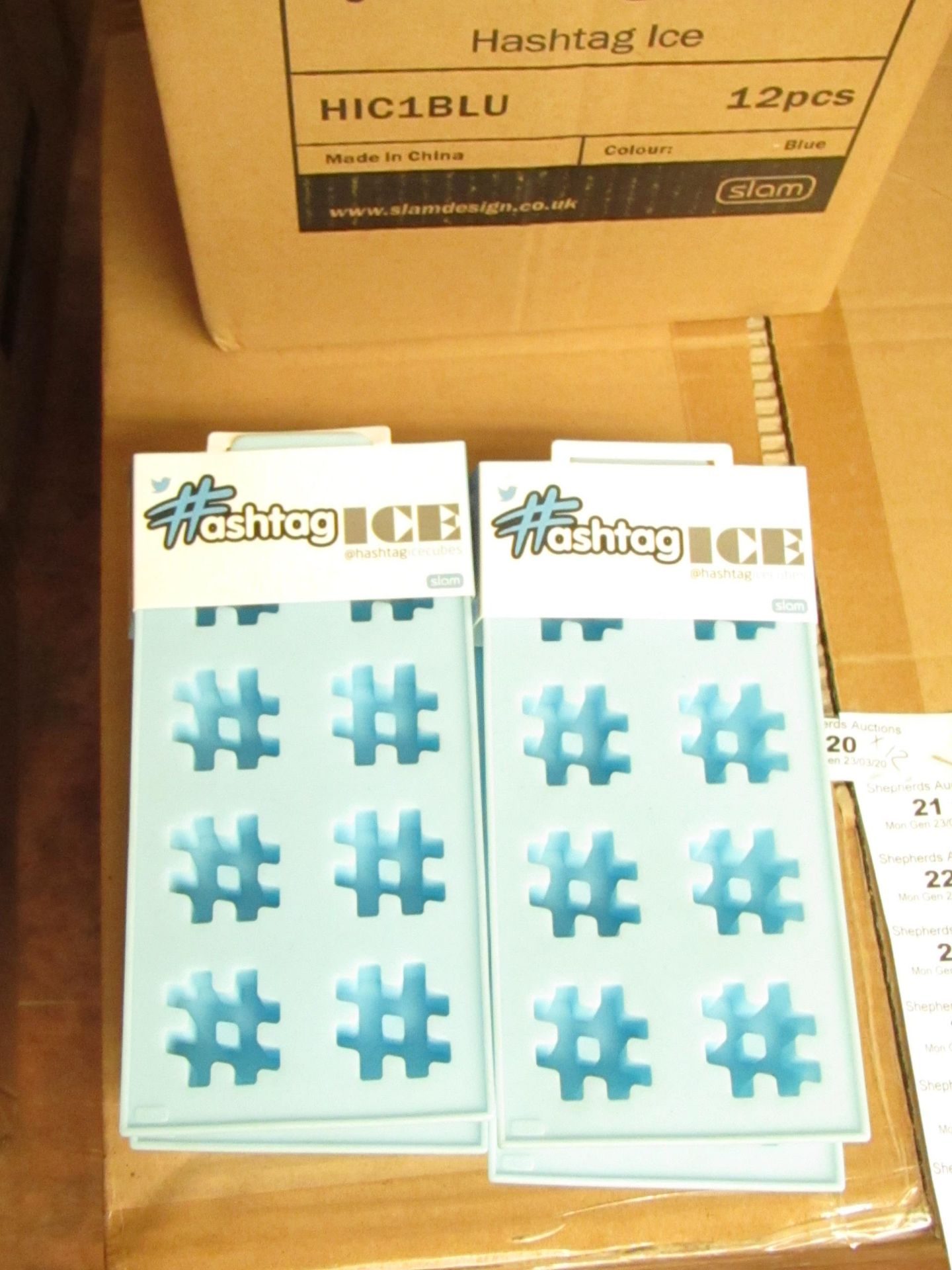 12x Hashtag Ice-Cube Makers - All Packaged & Boxed.