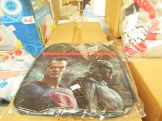 Batman vs Superman backpack, new and packaged.