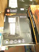 Russell Hobbs Brew and Go coffee maker, unchecked and boxed.