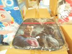 Batman vs Superman backpack, new and packaged.