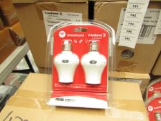 5x Packs of 2 Honeywell Global Guard WiFi screw bulbs, new and packaged.