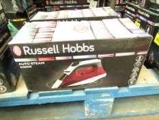 Russell Hobbs Auto Steam 2400w steam iron, unchecked and boxed.