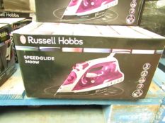 Russell Hobbs SpeedGlide 2400w steam iron, unchecked and boxed.