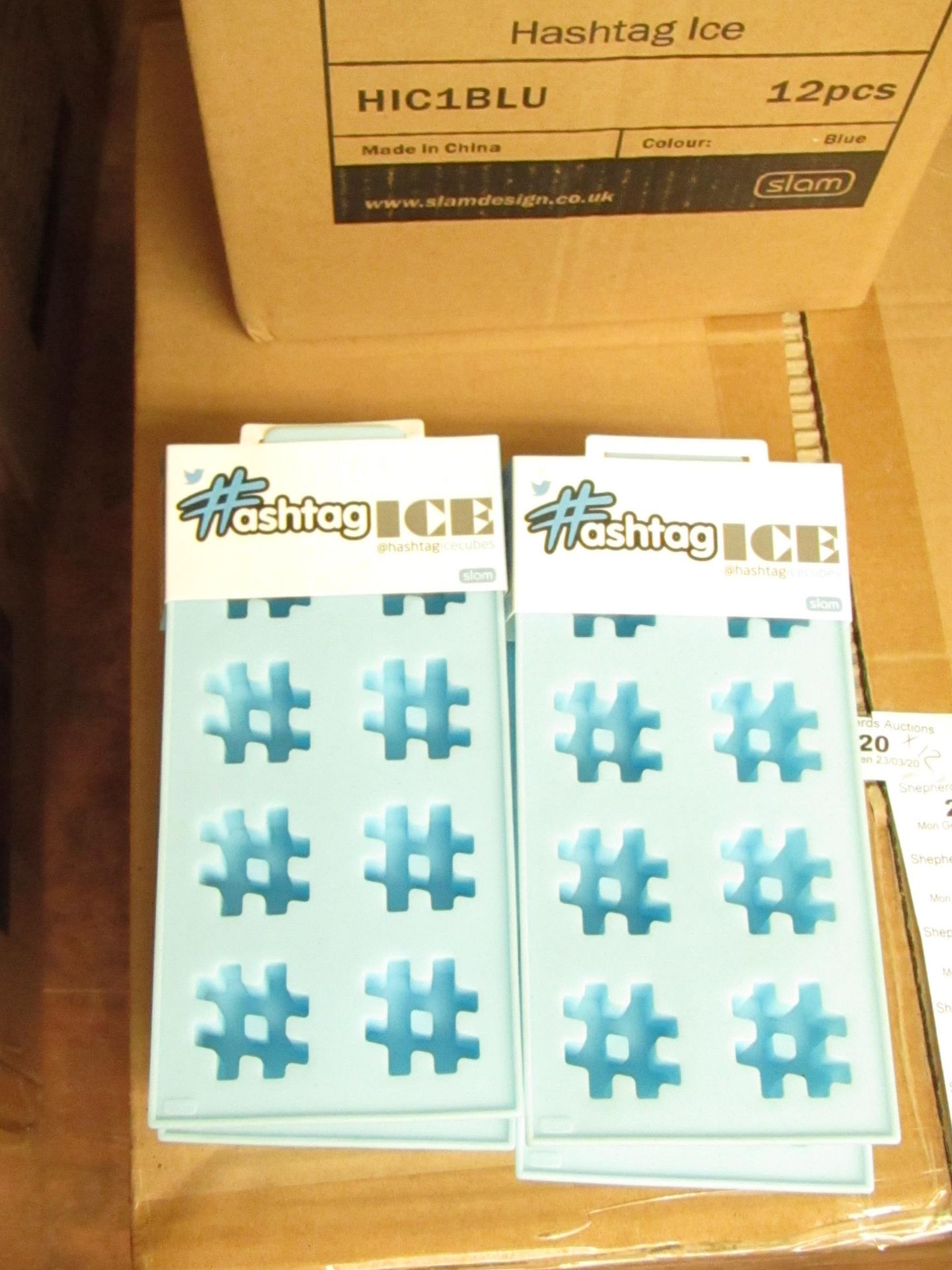 12x Hashtag Ice-Cube Makers - All Packaged & Boxed.