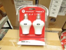 5x Packs of 2 Honeywell Global Guard WiFi screw bulbs, new and packaged.