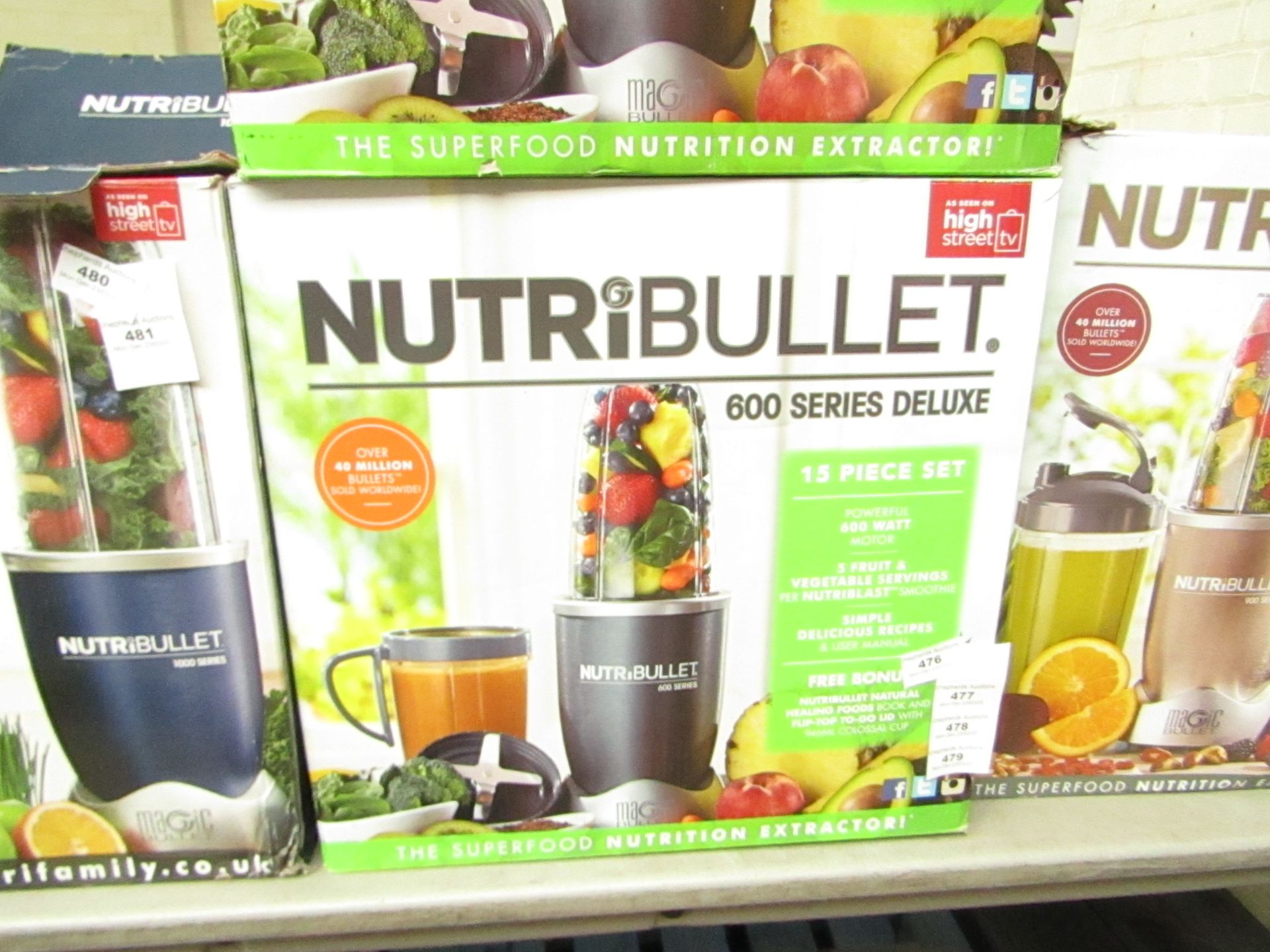 | 1X | NUTRIBULLET 600 DELUXE SERIES | UNCHECKED AND BOXED | NO ONLINE RE-SALE | SKU